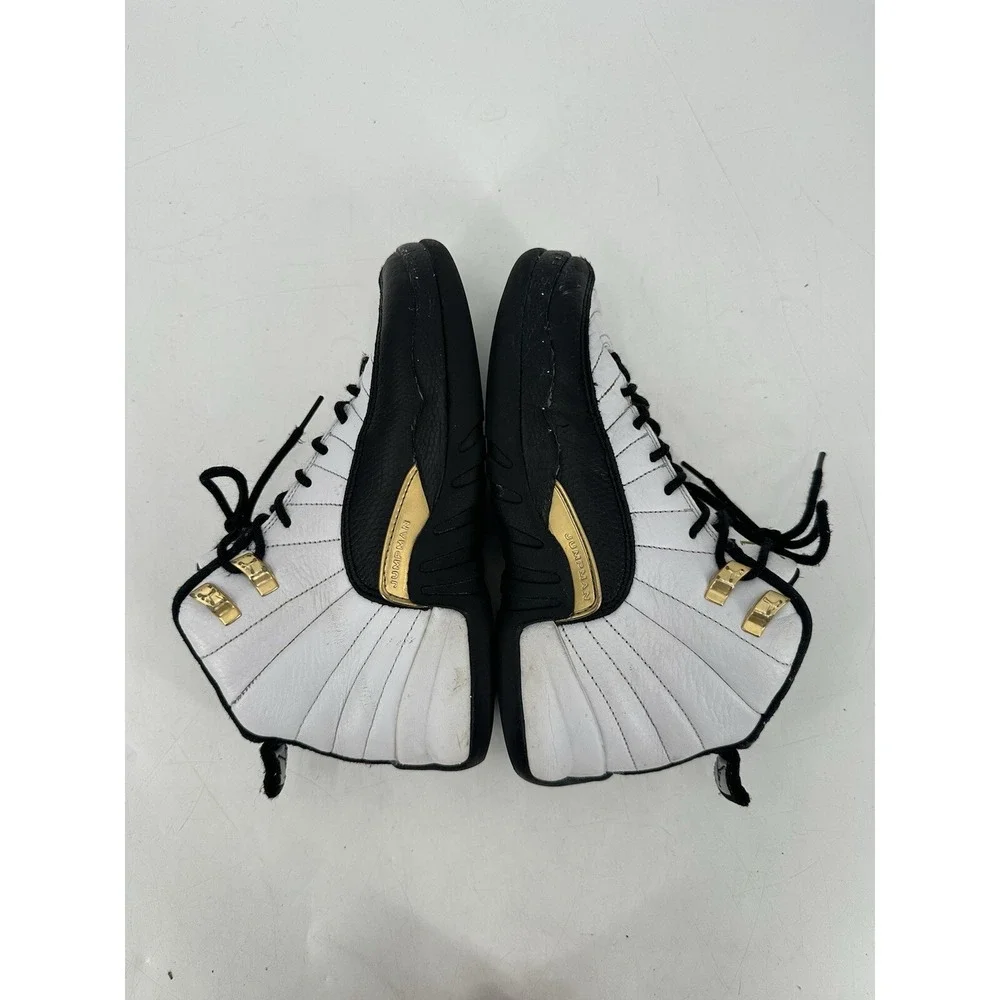Air Jordan 12 Retro‎ 'Royalty Taxi' White/Metallic Gold Black 153265-170 Sz 5Y